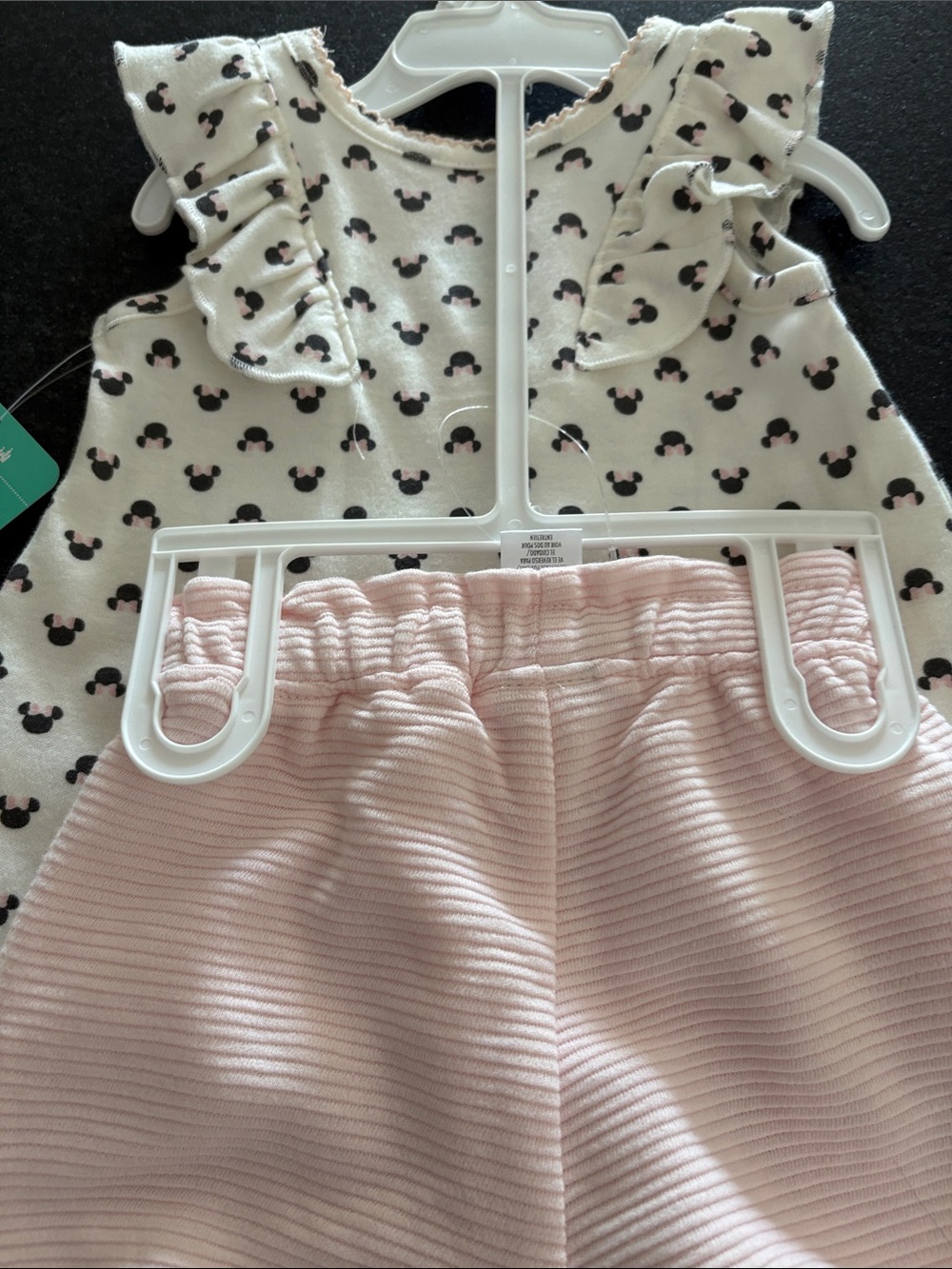 Disney Baby Two-Piece Minnie Print Set - White & Pink - Picture 3 of 5